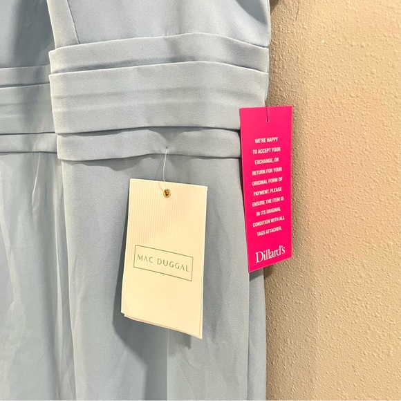 MAC DUGGAL Sleeveless V Neck Bow Detail Mermaid Gown - New With Tags (NWT) - Picture 10 of 11